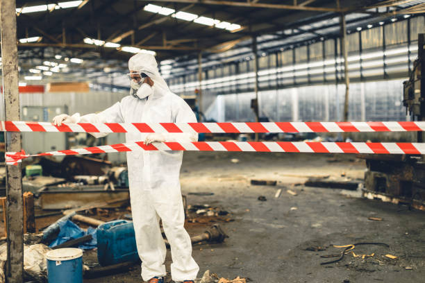 Professional Odor Removal technician working in Keasbey, NJ